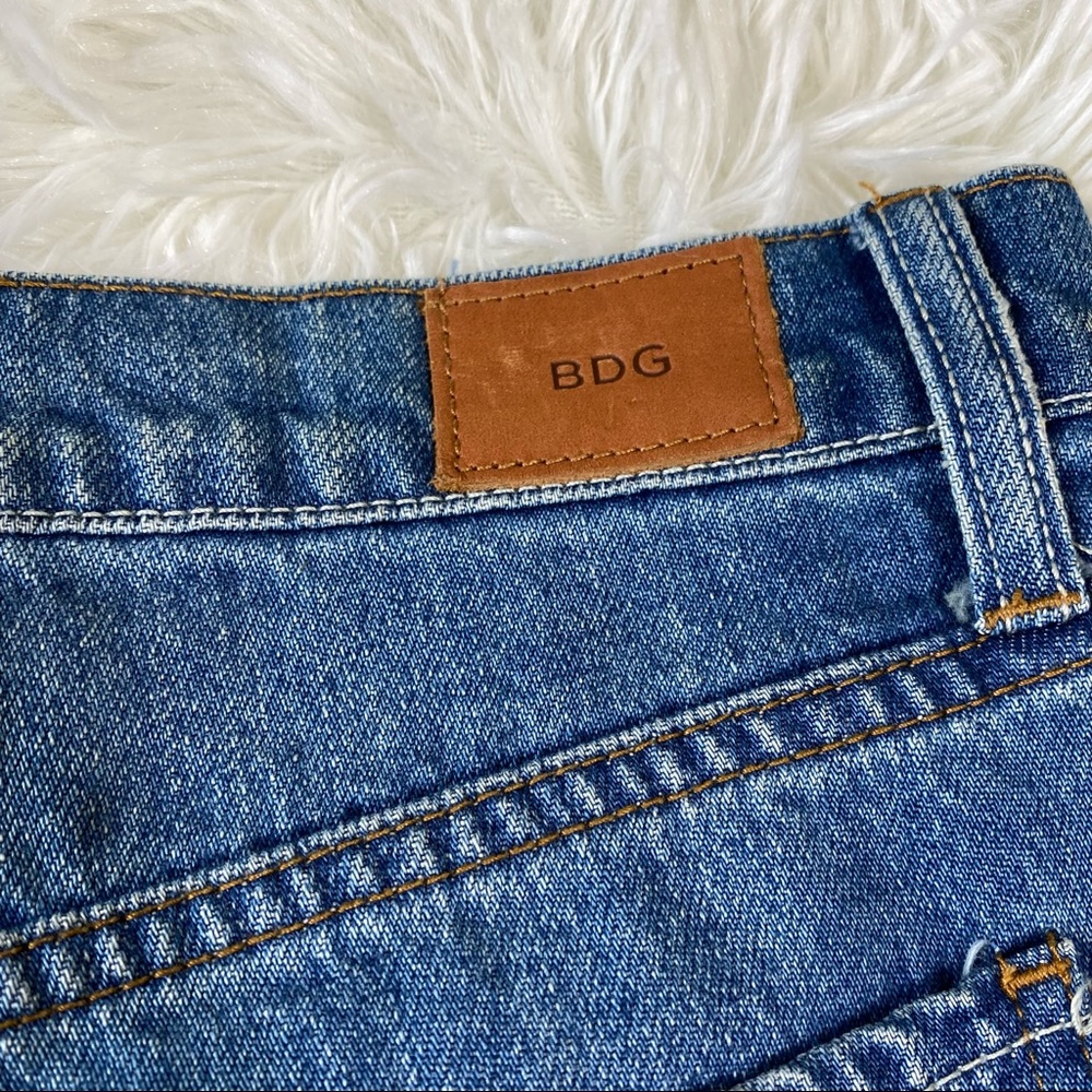 Bdg Distressed Patchwork Slim Boyfriend Jeans Blue - image 6